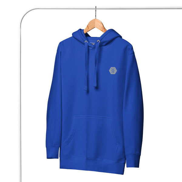 Royal Blue Cool Embroidered Hoodie