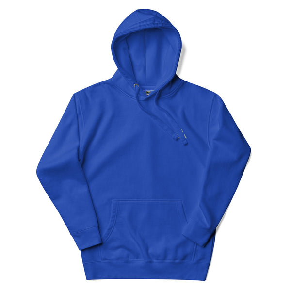 Royal Blue Elegant Embroidered Hoodie