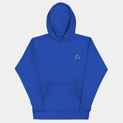Sweat à capuche polyvalent brodé bleu royal