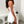 Ruched Bandeau Y2K Dress in white, side view of the strapless bodice and the flared double-layer skirt