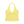 Yellow ruched halter yoga tank top laid flat, front view with the twist at the bust and a plunging V neck