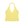 Back of the yellow halter top laid flat, a deep open back with the halter strap and a small logo