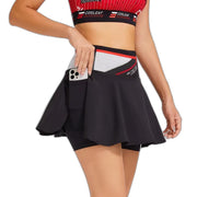Falda pantalón negra de yoga para correr