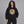 Sad Face Graphic Y2K Hoodie – worn by a woman