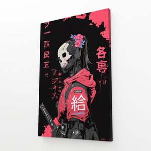 Sakura Skull Cyberpunk Art | CYBER TECHWEAR®