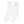 Samurai Thick White Socks - product view on white background