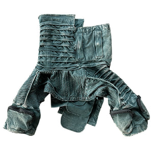 Sand Waste Land Pleated Coats Short Jackets