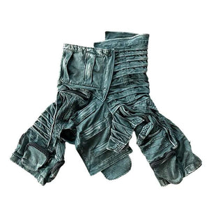 Sand Waste Land Pleated Coats Short Jackets