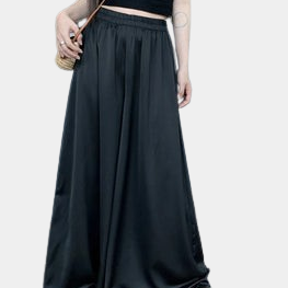 Satin Skirt Pants