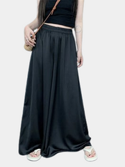 Satin Skirt Pants