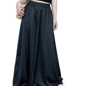 Satin Skirt Pants