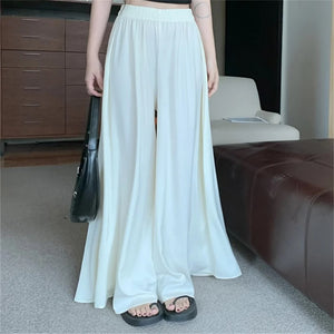 Satin Skirt Pants