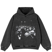 Sudadera con capucha gráfica de zombie aterrador estilo Y2K