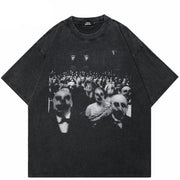 T-shirts graphiques Y2K Zombie Effrayant