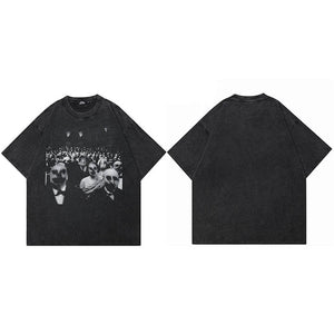 Scary Zombie Graphic Y2K Tees