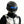 Cyberpunk helmet with a scrolling LED text screen across the visor