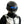 Cyberpunk helmet with a scrolling LED text screen across the visor