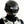 Cyberpunk helmet with a scrolling LED text screen across the visor