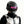 Cyberpunk helmet with a scrolling LED text screen across the visor