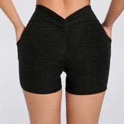 Short froissé avec poche
