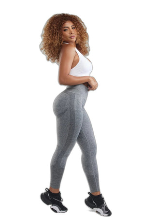 Scrunch Butt Leggings Grey - product view on white background