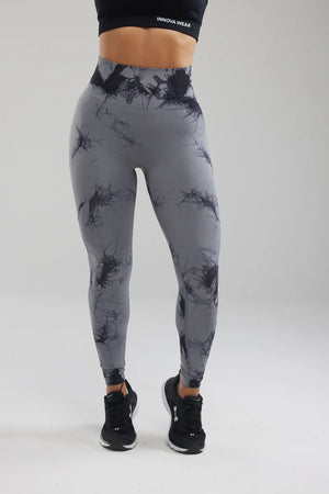 Scrunch Butt Leggings Tie-Dye Grey