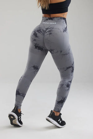 Scrunch Butt Leggings Tie-Dye Grey