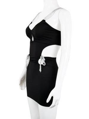 Sexy Black Cut Out Dress