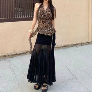 Sexy Gothic Maxi Skirt