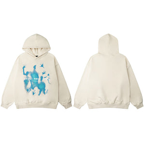 Shadow Graphic Y2k Hoodie