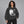 Shadow Y2K Hoodie Black – worn by a woman