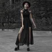 Διάφανο Goth Φόρεμα με Cut Out