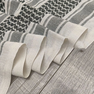 Shemagh Scarf Black and White