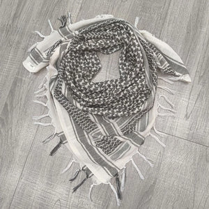 Shemagh Scarf Black and White