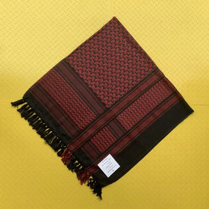 Shemagh Scarf Red and Black