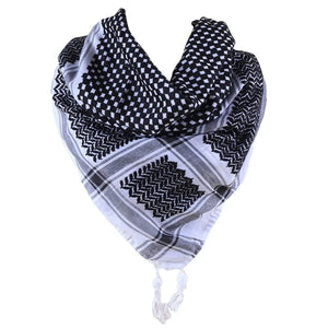 Shemagh Scarf White and Black