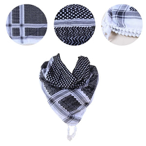 Shemagh Scarf White and Black
