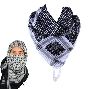 Shemagh Scarf White and Black