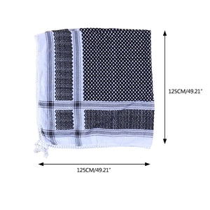 Shemagh Scarf White and Black