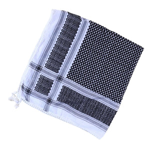 Shemagh Scarf White and Black