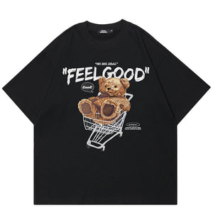 Shopping Cart Print Y2K Tee