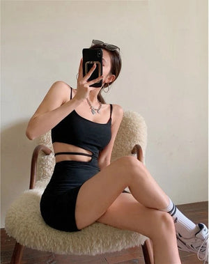Short Cut Out Dress
