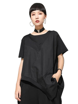 Short Sleeve Black T Shirt Women