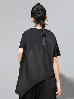 Short Sleeve Black T Shirt Women