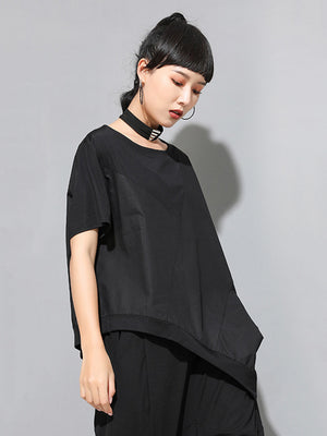 Short Sleeve Black T Shirt Women