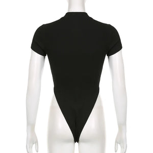 Short Sleeve Cut Out Bodysuit