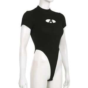 Short Sleeve Cut Out Bodysuit