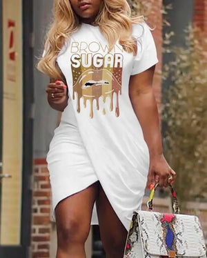 Short Sleeve Cut Out Dress