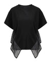 Short Sleeves Black T Shirts Women