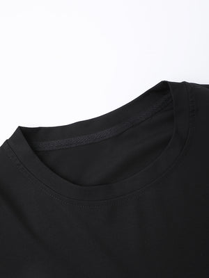 Short Sleeves Black T Shirts Women